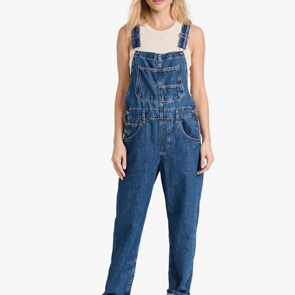 We The Free Denim Ziggy Overalls Size Large - Picture 2 of 8